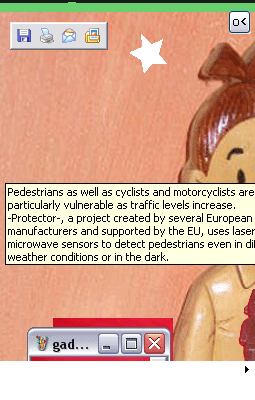 Pedestrians as well as cyclists and motorcyclists are particularly vulnerable as traffic levels increase. -Protector-, a project created by several European car manufacturers and supported by the EU, uses laser and microwave sensors to detect pedestrians even in difficult weather conditions or in the dark.