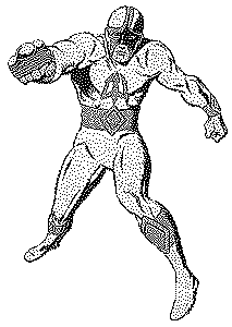 The Bronze Gladiator is Mike Logan, truant officer by day, superhero by night.  Mike lives with his sister Lorna, the only being on Earth who knows that he is in reality an alien justice officer from another planet.